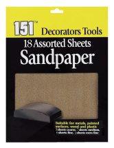 151 10pc Assorted Sandpaper